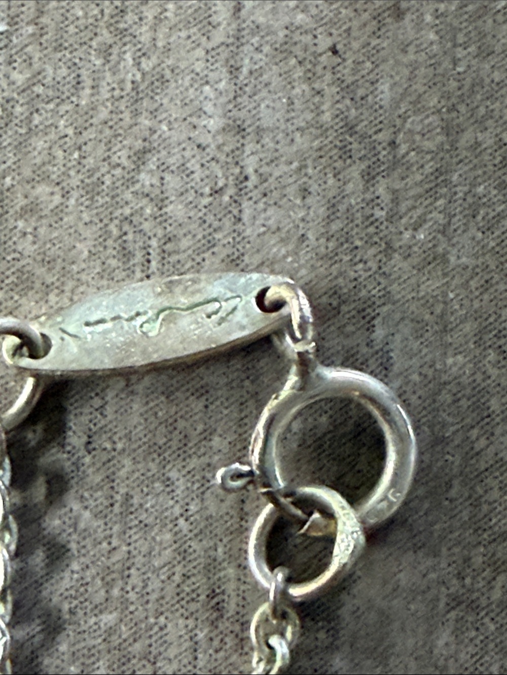 Tiffany & Co. Sterling Silver Open Heart Necklace Signature Blue Pouch 925 - Picture 3 of 9